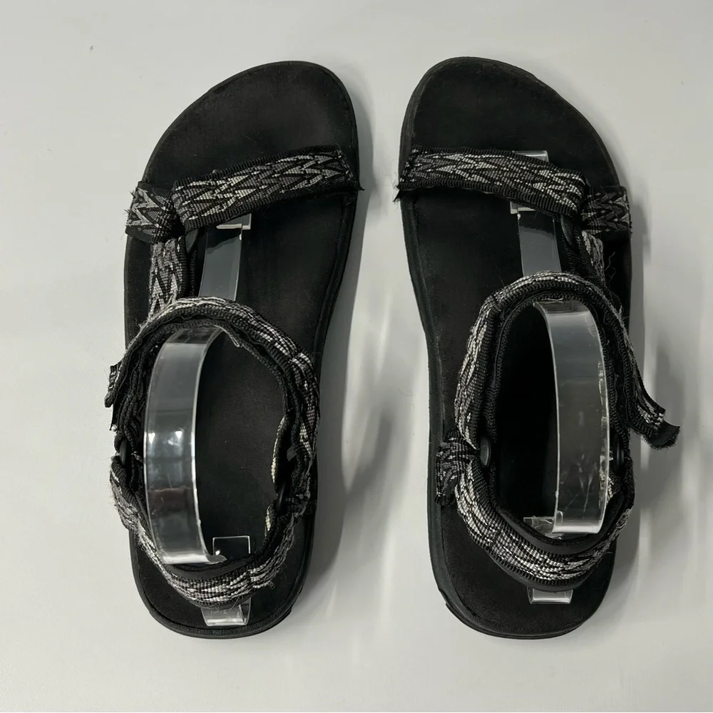 TEVA US 9 Black Mens Universal Terra Fi sport Hiking Outdoor Sandals Black Gray